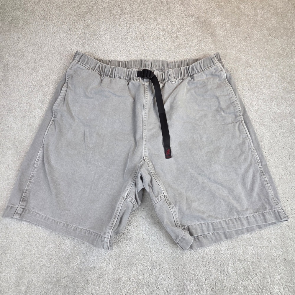 Gramicci G-Shorts Mens XL Gray Cotton Climbing Hiking Belted Shorts Gorpcore